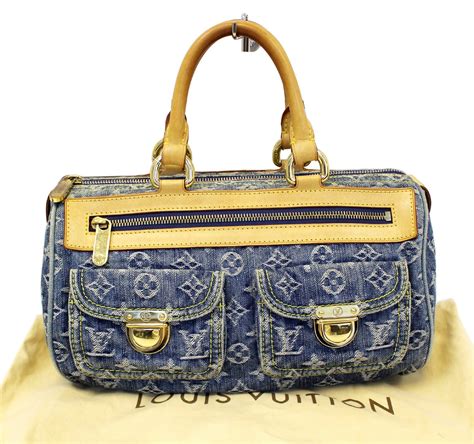 louis vuitton blue monogram denim neo speedy bag|Louis Vuitton Monogram Denim Neo Speedy Bag .